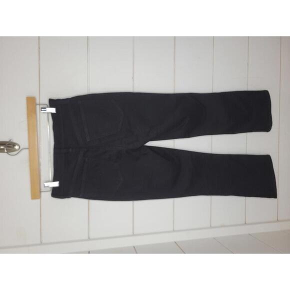 NWOT J Crew Size 26" black denim mid-rise flare crop jeans - Picture 2 of 4